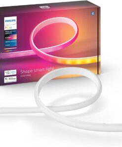 6606bedf4df014caddf5beca010a3e4bd4ca03b4c1cfd5e485243-247x296 Philips Hue Indoor 6-Foot Smart LED Light Strip Base Kit with Plug - Flowing Multicolor Effect - 1 Pack - Control with Hue App - Works with Alexa, Google Assistant and Apple HomeKit 