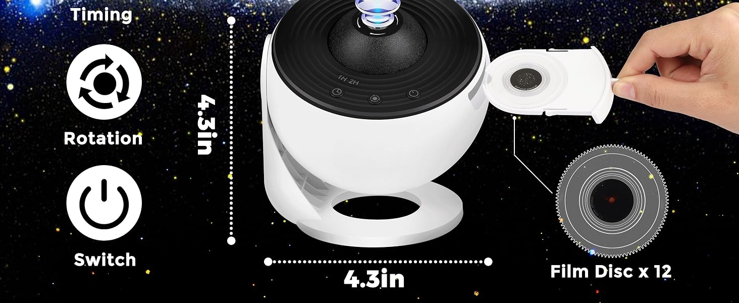 2a696cde-b32c-4d97-b883-1c0383f10b23.__CR0,0,2928,1200_PT0_SX1464_V1___ 12 in 1 Planetarium Galaxy Projector - Star Projector for Bedroom - 360° Rotating Nebula Projector Lamp,Timed Starry Voyager Night Light Projector for Kids,Home Theater,Ceiling,Room Decoration 