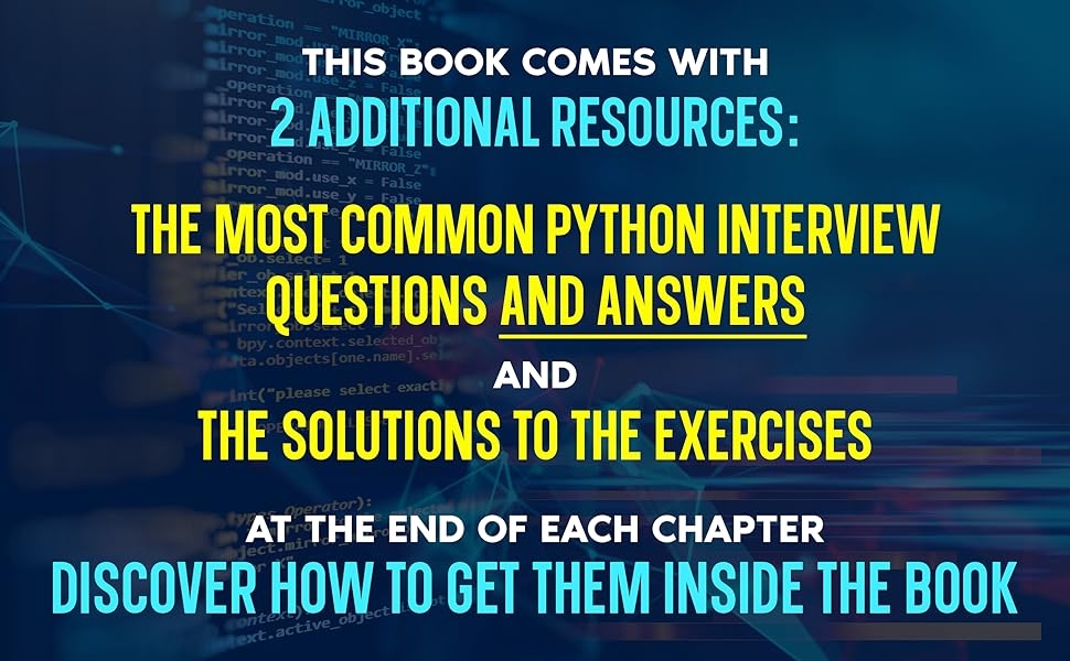 0376fe72-a5fb-4bcd-a0d9-1fc732482daf.__CR0,0,2700,1670_PT0_SX970_V1___ Python Programming for Beginners: The Complete Guide to Mastering Python in 7 Days with Hands-On Exercises – Top Secret Coding Tips to Get an Unfair Advantage and Land Your Dream Job! 