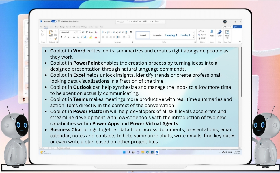 dae6334c-2bb7-4abe-8f85-85577ed6bbd2.__CR0,0,970,600_PT0_SX970_V1___ The GPT-4 Millionaire: Future of Business Featuring Microsoft 365 Copilot: How to Leverage AI Language Models to Grow Your Company and How AI-driven Language Models Will Revolutionize the Way We Work 